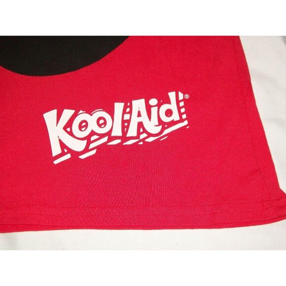 Santa Kool Aid Red Christmas Glitter Tshirt KoolAid Junior 7 9 Size Medium - Picture 2 of 12